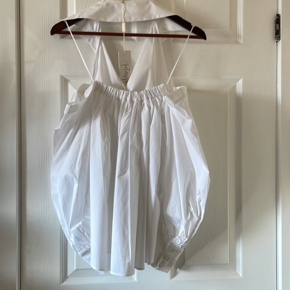 Petersyn X Revolve Walker off shoulder button up in white - Picture 5 of 7